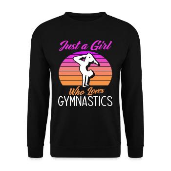 Girls Gymnastics Gymnast Artistic Gymnast - Unisex Sweatshirt - black - Front - Alina (178cm) & Michal (187cm)