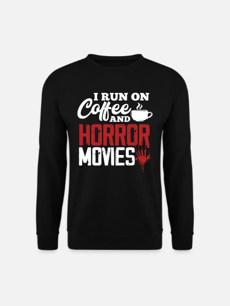 Horror Movies Coffee - Unisex Sweatshirt - black