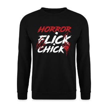 Horror Movies Chicks - Unisex Sweatshirt - black - Front - Alina (178cm) & Michal (187cm)