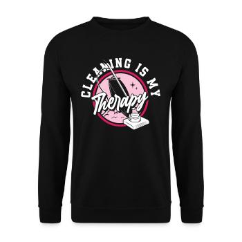Thérapie de femme de ménage - Sweat-shirt Unisexe - noir - Devant - Alina (178cm) & Michal (187cm)