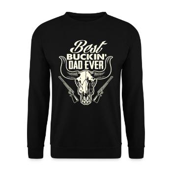 Meilleur chasse papa de cerf - Sweat-shirt Unisexe - noir - Devant - Alina (178cm) & Michal (187cm)