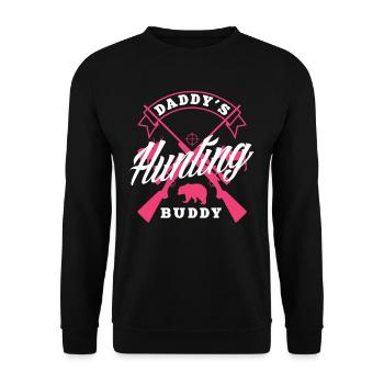 Kids Girl Papa’s Hunting Buddy Fille - Sweat-shirt Unisexe - noir - Devant - Alina (178cm) & Michal (187cm)
