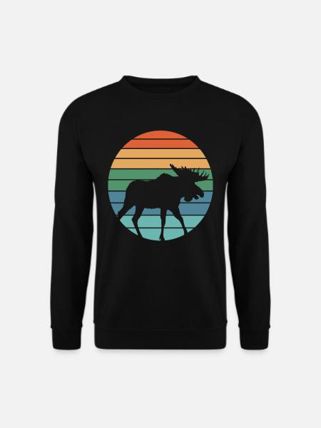 Retro Deer Hunting - Unisex Sweatshirt - black