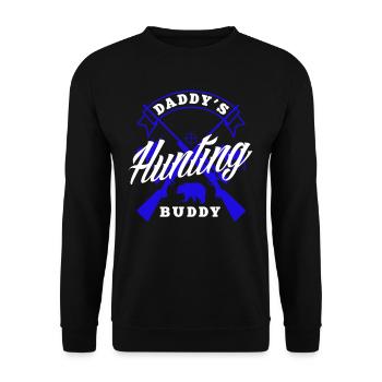 Enfants Garçon Papa Chasseur Buddy Fils - Sweat-shirt Unisexe - noir - Devant - Alina (178cm) & Michal (187cm)
