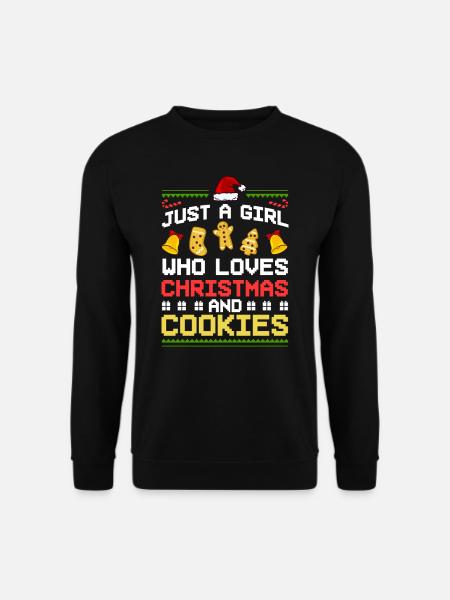 Christmas Baking Cookies Cookies Gingerbread - Unisex Sweatshirt - black