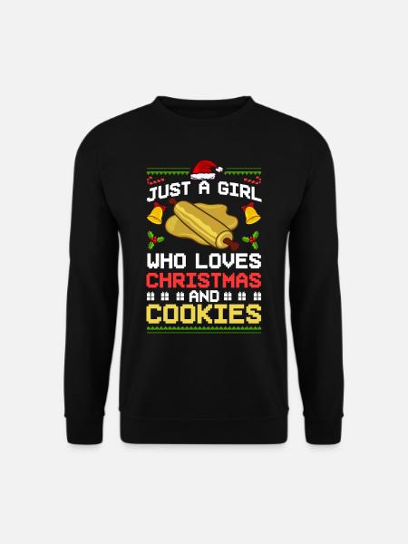 Christmas Baking Cookies Cookies Gingerbread - Unisex Sweatshirt - black