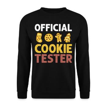 Christmas Cookies Biscuit Baking Christmas biscuits - Unisex Sweatshirt - black - Front - Alina (178cm) & Michal (187cm)