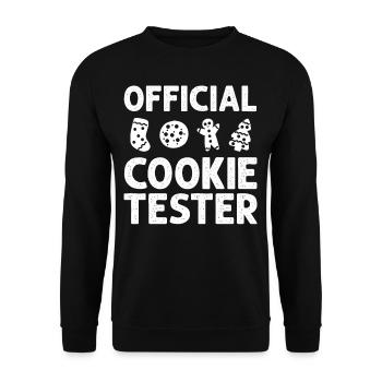 Christmas Cookies Biscuit Baking Christmas biscuits - Unisex Sweatshirt - black - Front - Alina (178cm) & Michal (187cm)