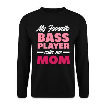 Guitar Mama Bassiste - Sweat-shirt Unisexe - noir - Devant - Alina (178cm) & Michal (187cm)