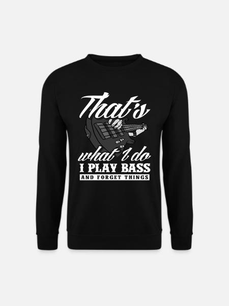 Guitar Bass Guitar Bass Guitarist - Unisex Sweatshirt - black