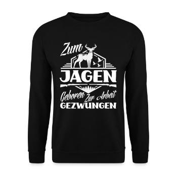 Jäger - Unisex Pullover - Schwarz - Vorne - Alina (178cm) & Michal (187cm)