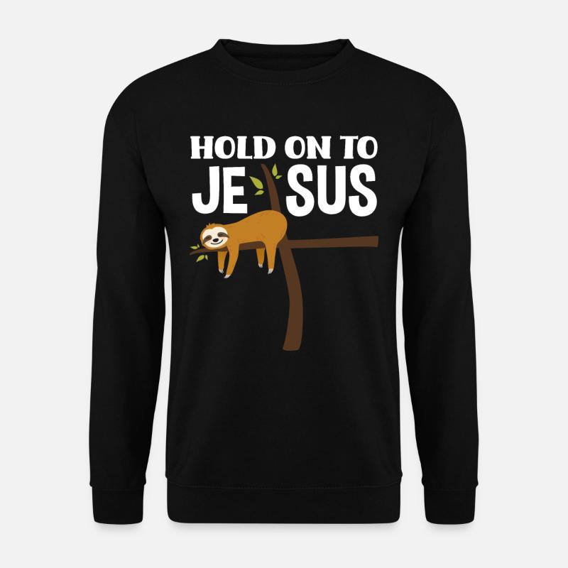 Jesus Sloth - Unisex Sweatshirt - black