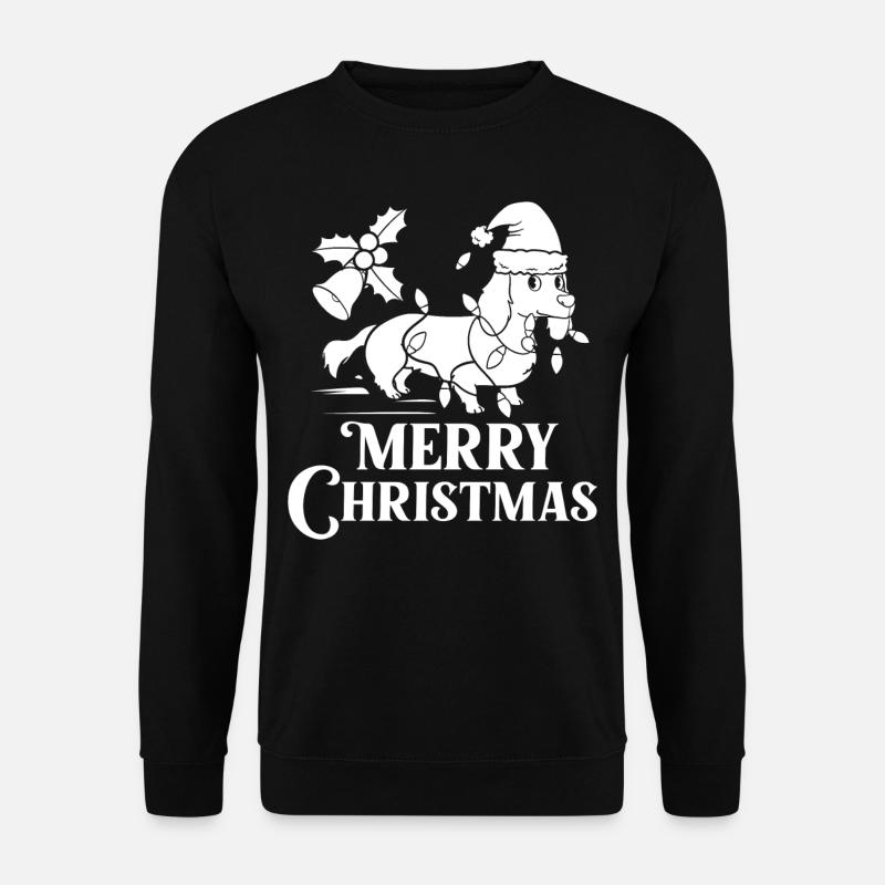 Doxie Teckel Teckel Chien Noël - Sweat-shirt Unisexe - noir