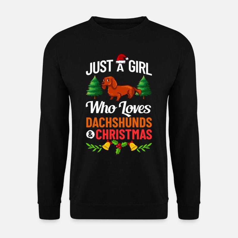 Doxie Teckel Teckel Chien Noël - Sweat-shirt Unisexe - noir