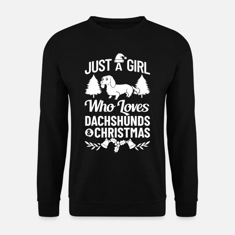 Doxie Teckel Teckel Chien Noël - Sweat-shirt Unisexe - noir