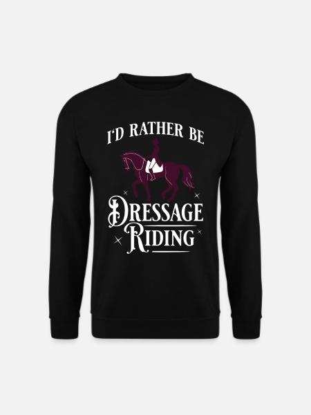 Dressur Reiten Pferd Training Dressurreiten - Unisex Pullover - Schwarz