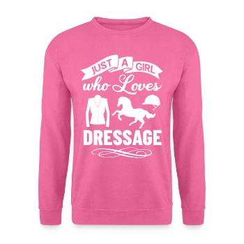 Dressur Reiten Pferd Training Dressurreiten - Unisex Pullover - Pink - Vorne