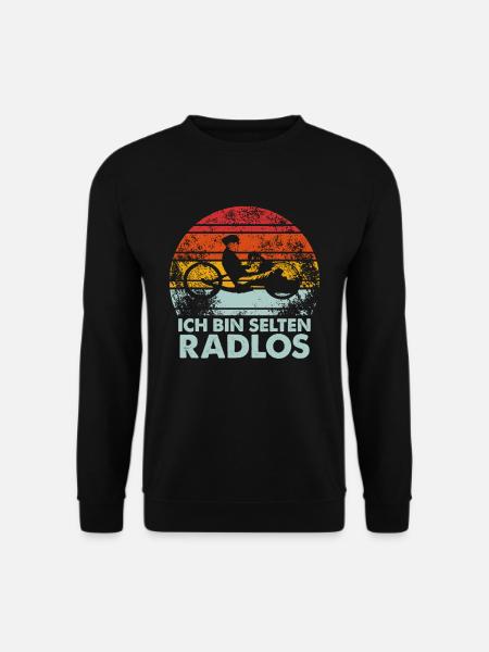 Ich Bin Selten Radlos Handbike Tricycle - Unisex Pullover - Schwarz