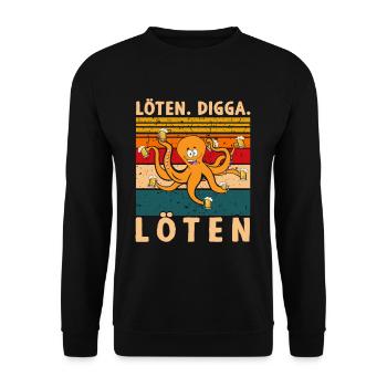 Soudure Digga Soudure Bière Buveur Bière Poulpe - Sweat-shirt Unisexe - noir - Devant - Alina (178cm) & Michal (187cm)
