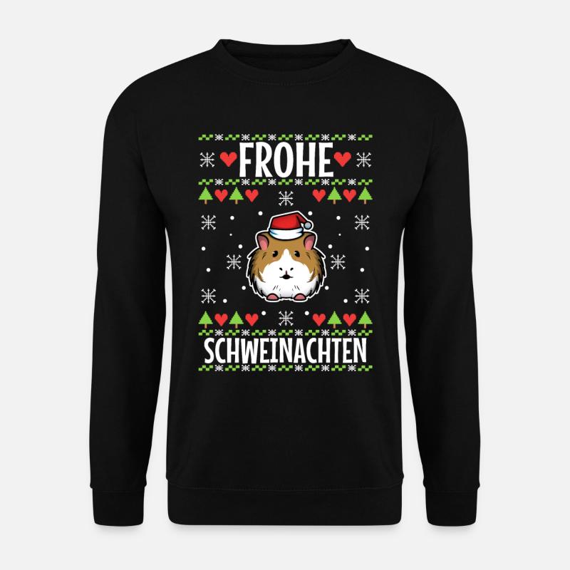 Frohe Schweinachten - Unisex Pullover - Schwarz