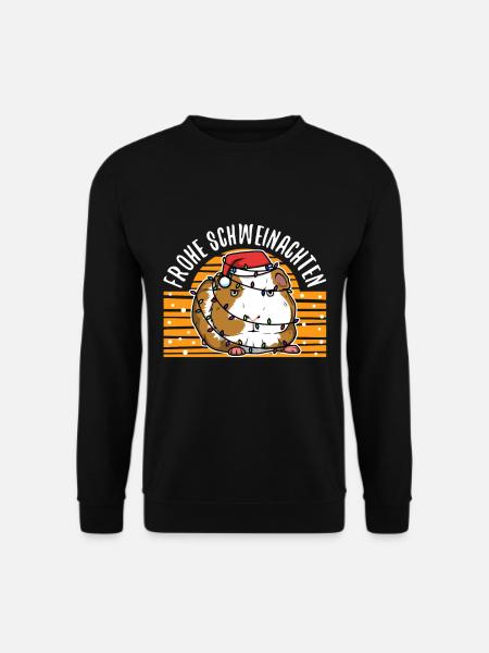 Frohe Schweinachten - Unisex Pullover - Schwarz