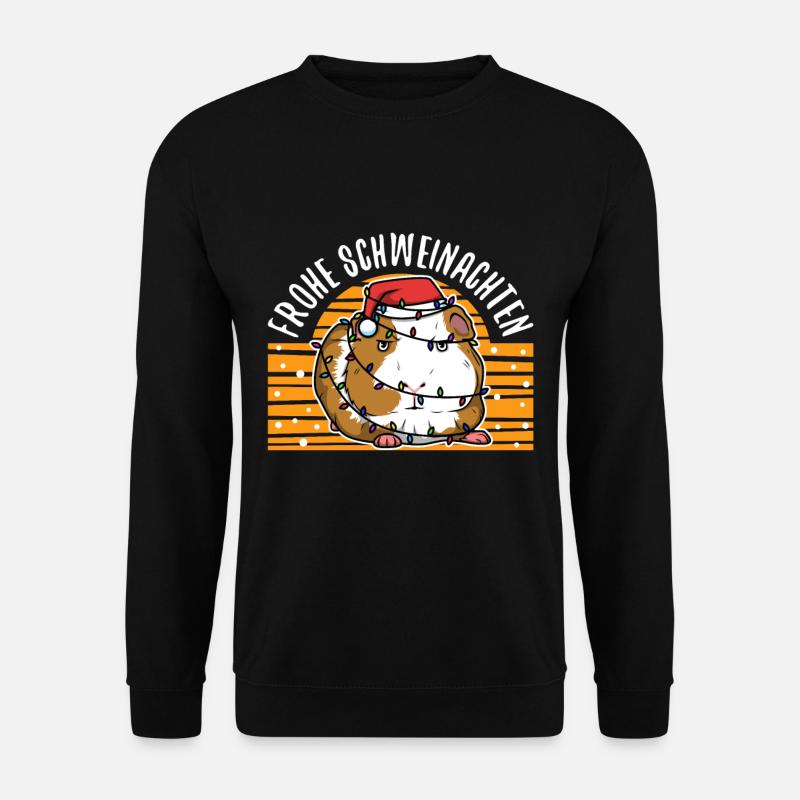 Frohe Schweinachten - Unisex Pullover - Schwarz