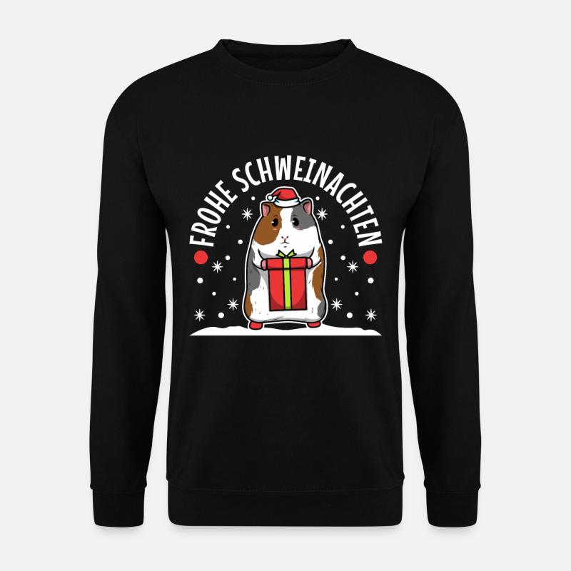 Frohe Schweinachten - Unisex Pullover - Schwarz