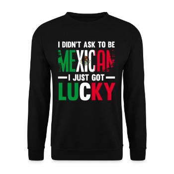Mexiko Mexikaner Herkunft - Unisex Pullover - Schwarz - Vorne - Alina (178cm) & Michal (187cm)