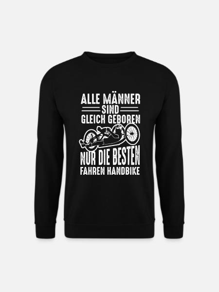 Alle Männer Sind Gleich Geboren Handbike - Unisex Pullover - Schwarz