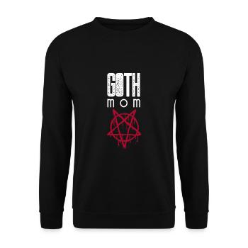 Goth Mom Gothic Mama Mother - Unisex Sweatshirt - black - Front - Alina (178cm) & Michal (187cm)