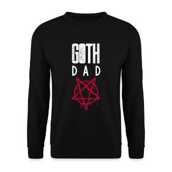 Goth Papa Gothique Papa Père - Sweat-shirt Unisexe - noir - Devant - Alina (178cm) & Michal (187cm)