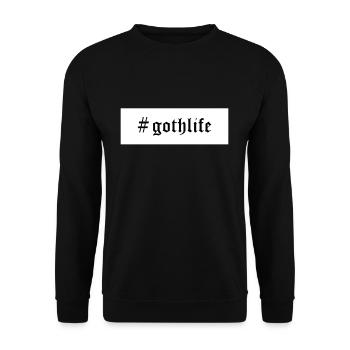 #gothlife gothique gothique - Sweat-shirt Unisexe - noir - Devant - Alina (178cm) & Michal (187cm)