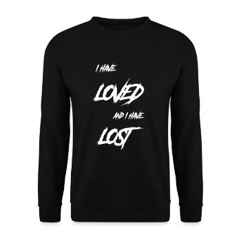 Goth Gothic I loved and I lost - Unisex Sweatshirt - black - Front - Alina (178cm) & Michal (187cm)