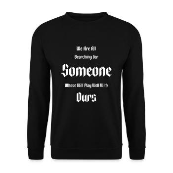 Goth Gothic We are all looking for - Unisex Sweatshirt - black - Front - Alina (178cm) & Michal (187cm)