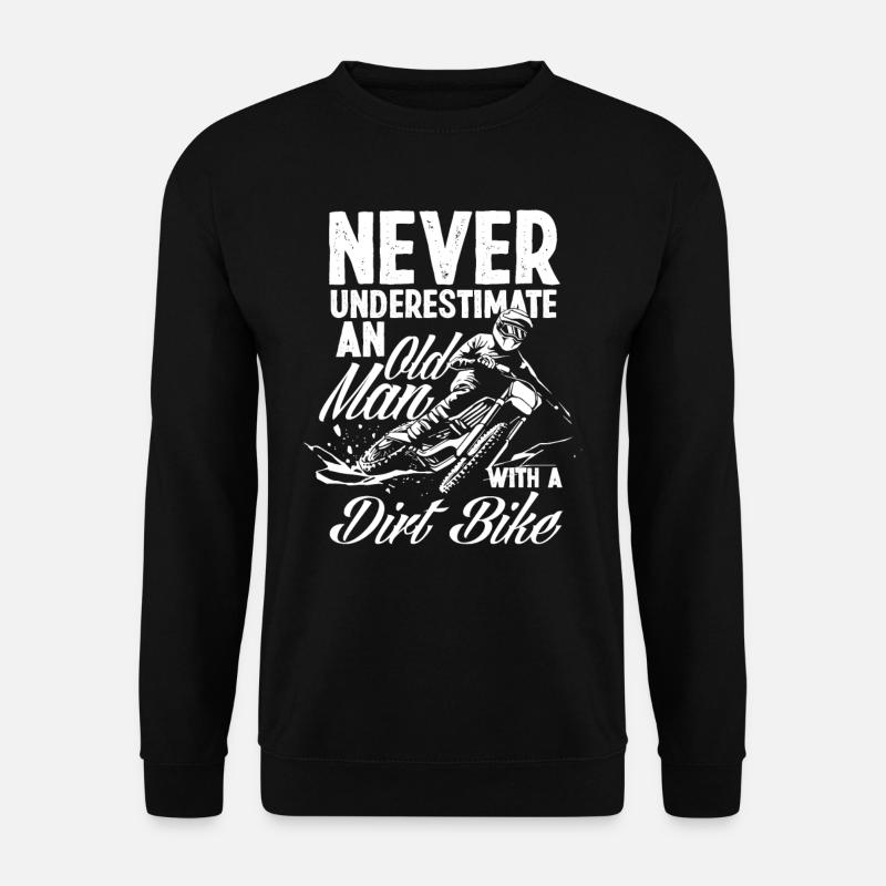 Motocross Old Man - Unisex Sweatshirt - black