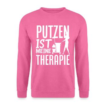 Putzfrau Therapie Reinigunskraft - Unisex Pullover - Pink - Vorne