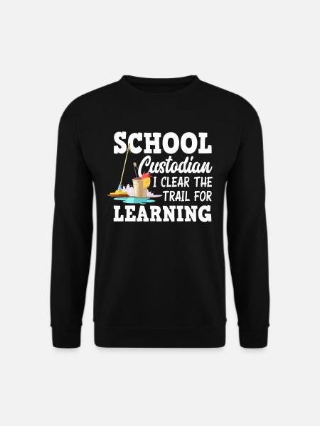 Schulhausmeister Putzen Putzmann - Unisex Pullover - Schwarz