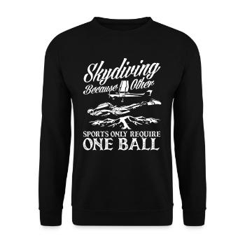 Parachute sports de parachutisme Athlètes - Sweat-shirt Unisexe - noir - Devant - Alina (178cm) & Michal (187cm)