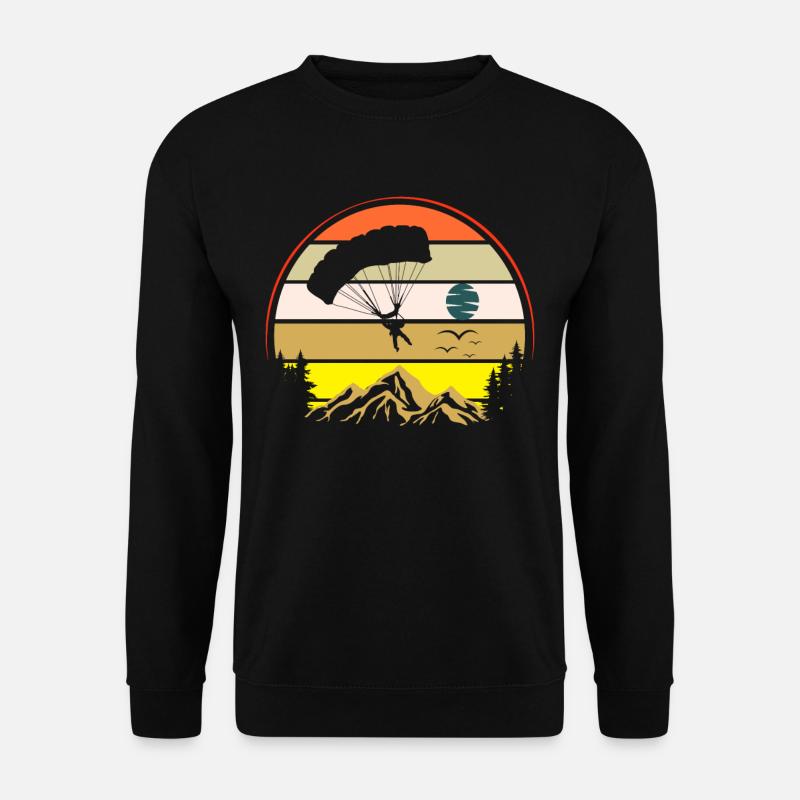 Retro Skydiving - Unisex Sweatshirt - black