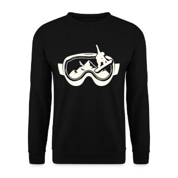 Snowboard - Unisex Pullover - Schwarz - Vorne - Alina (178cm) & Michal (187cm)