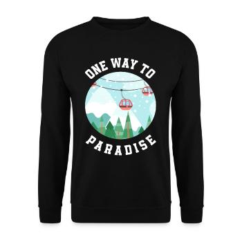 Snowboard Snowboarder - Unisex Pullover - Schwarz - Vorne - Alina (178cm) & Michal (187cm)