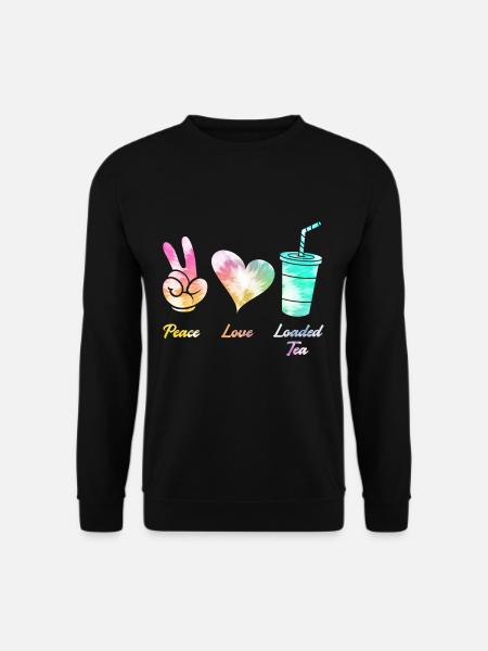 Peace Love Tea - Unisex Sweatshirt - black