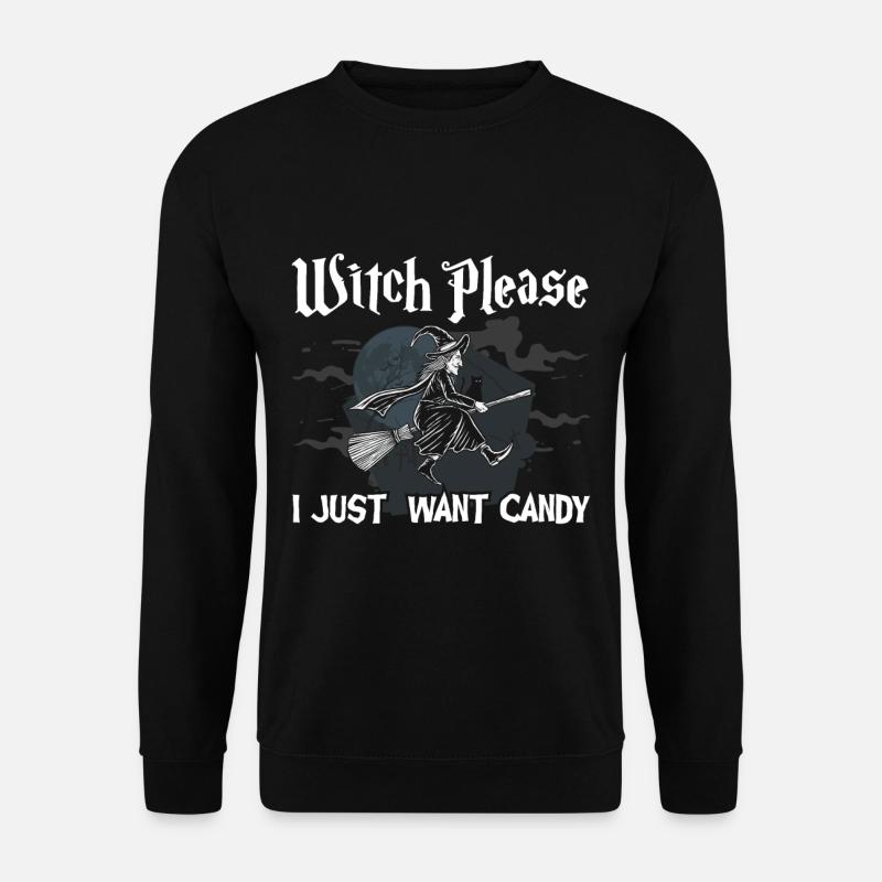 Witch candy halloween - Unisex Sweatshirt - black
