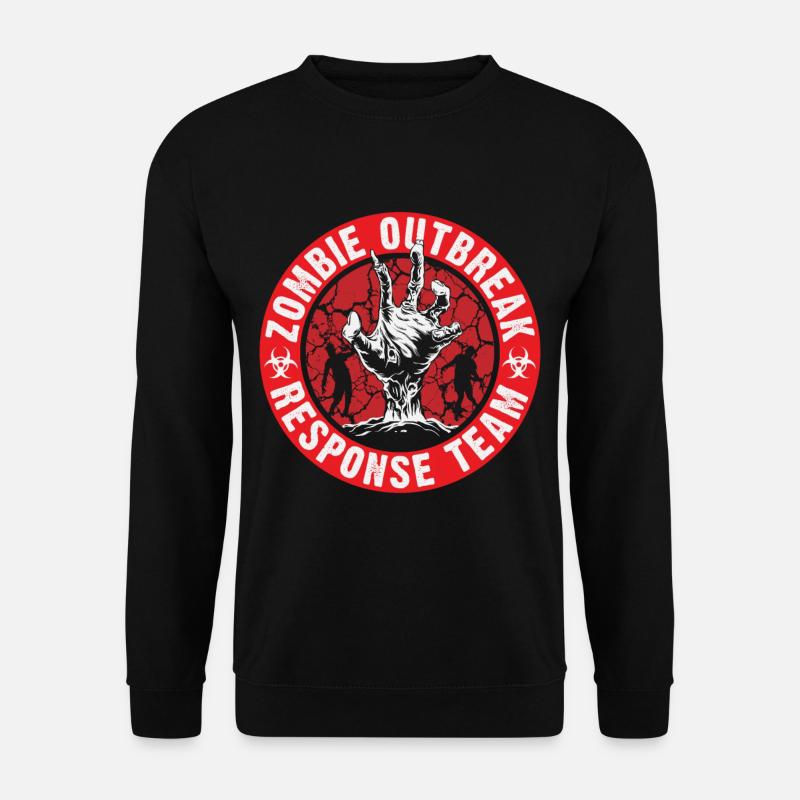 Zombie erupted Halloween Team - Unisex Sweatshirt - black