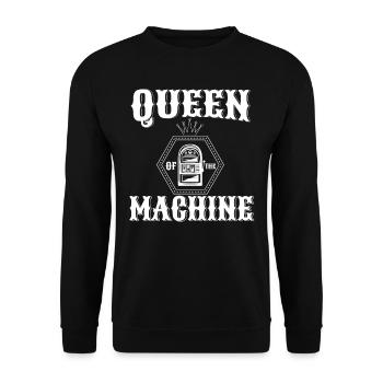 Queen Of The Machine - Unisex Sweatshirt - black - Front - Alina (178cm) & Michal (187cm)
