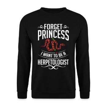 Herpetology Reptiles Herpetologist Lizards - Unisex Sweatshirt - black - Front - Alina (178cm) & Michal (187cm)