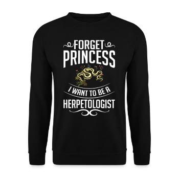 Herpetology Reptiles Herpetologist Lizards - Unisex Sweatshirt - black - Front - Alina (178cm) & Michal (187cm)