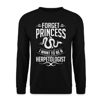 Herpetology Reptiles Herpetologist Lizards - Unisex Sweatshirt - black - Front - Alina (178cm) & Michal (187cm)