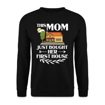 Home Home House Purchase Property - Unisex Sweatshirt - black - Front - Alina (178cm) & Michal (187cm)