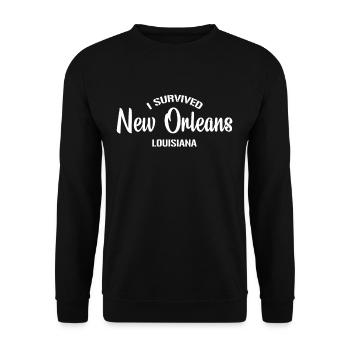 Ich habe den Umzug von New Orleans aus Louisiana ü - Unisex Pullover - Schwarz - Vorne - Alina (178cm) & Michal (187cm)